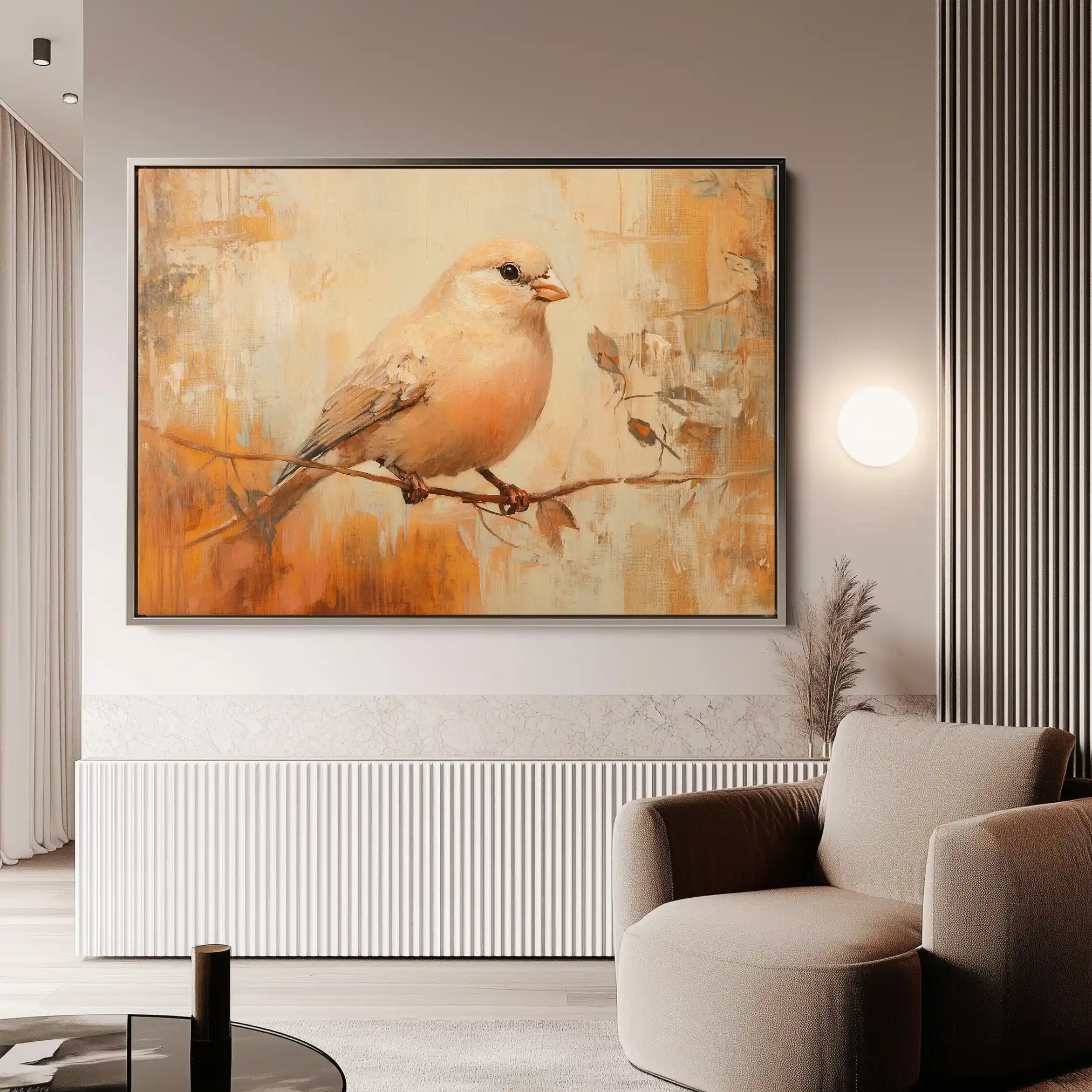 Animals 033 Canvas Art 60 x 40 cm / Black