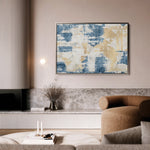 Abstract 033 Canvas Art 60 x 40 cm / Black