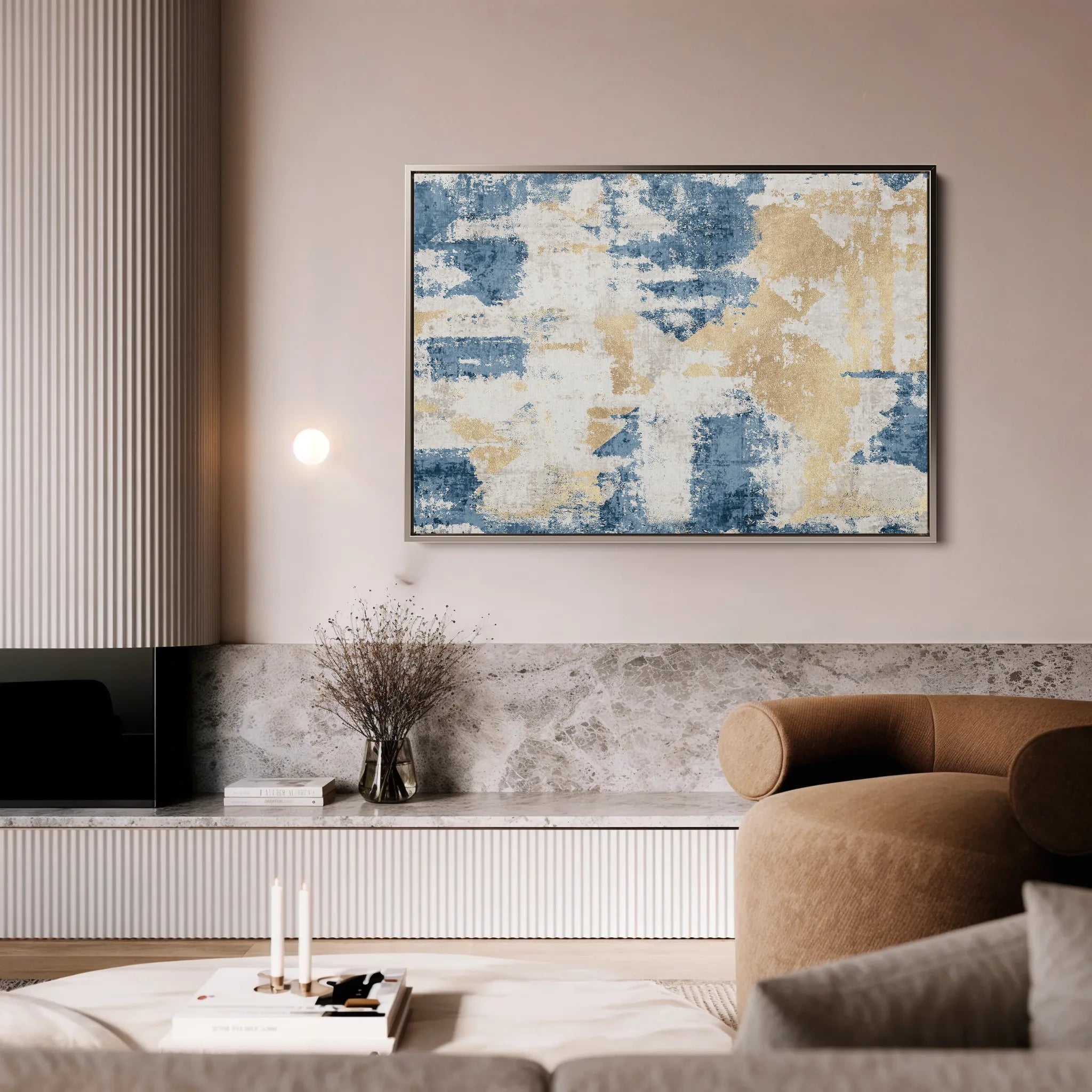 Abstract 033 Canvas Art 60 x 40 cm / Black