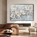 Floral 033 Canvas Art 60 x 40 cm / Black