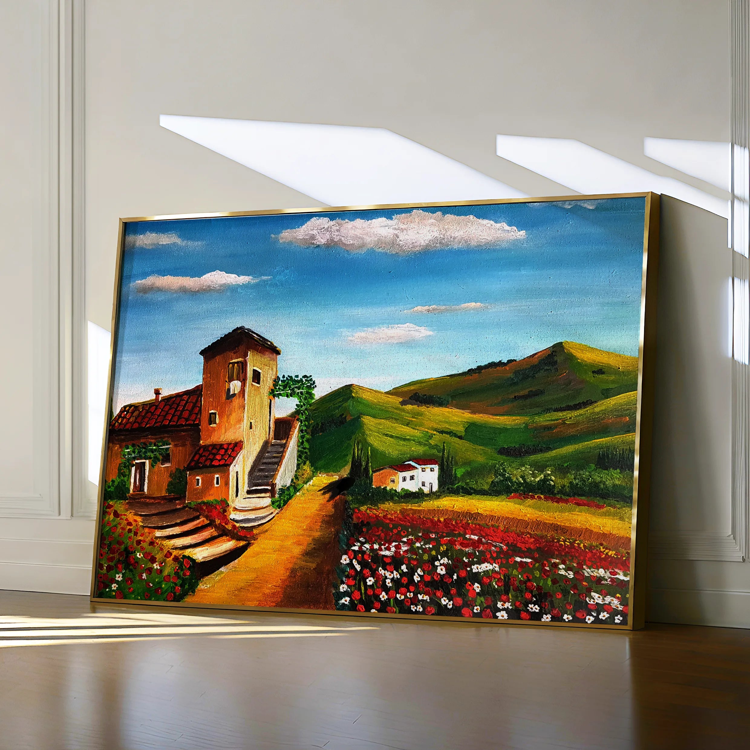 Landscape 033 Canvas Art 60 x 40 cm / Black