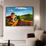 Landscape 033 Canvas Art 60 x 40 cm / Black