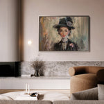 Portrait 033 Canvas Art 60 x 40 cm / Black