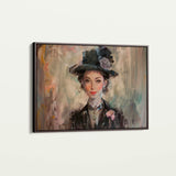 Portrait 033 Canvas Art 60 x 40 cm / Black