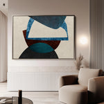 Abstract 034 Canvas Art 60 x 40 cm / Black