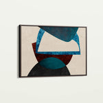 Abstract 034 Canvas Art 60 x 40 cm / Black