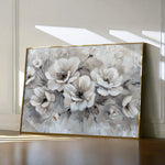 Floral 034 Canvas Art 60 x 40 cm / Black