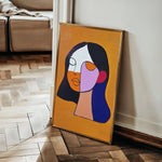 Portrait 034 Canvas Art 60 x 40 cm / Black