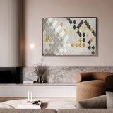 Abstract 035 Canvas Art 60 x 40 cm / Black