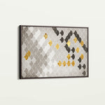 Abstract 035 Canvas Art 60 x 40 cm / Black