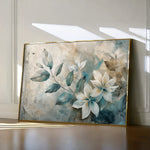 Floral 035 Canvas Art 60 x 40 cm / Black