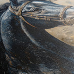Horses 035 Canvas Art 60 x 40 cm / Black