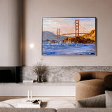 Landscape 035 Canvas Art 60 x 40 cm / Black