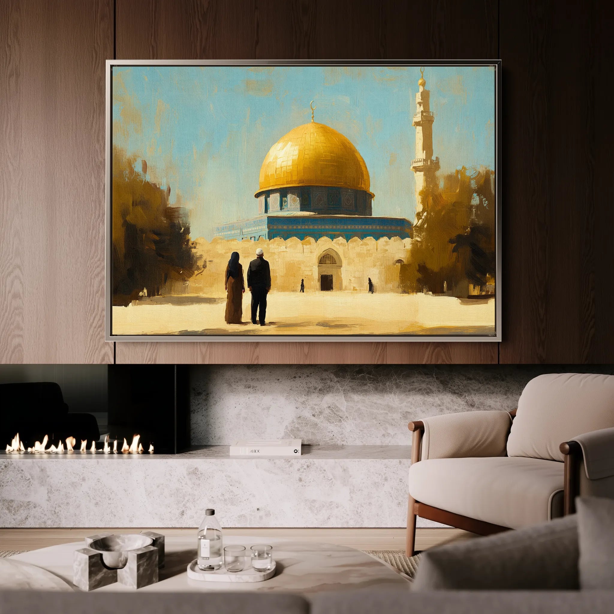 Palestine 035 Canvas Art 60 x 40 cm / Black