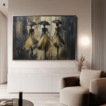 Portrait 035 Canvas Art 60 x 40 cm / Black