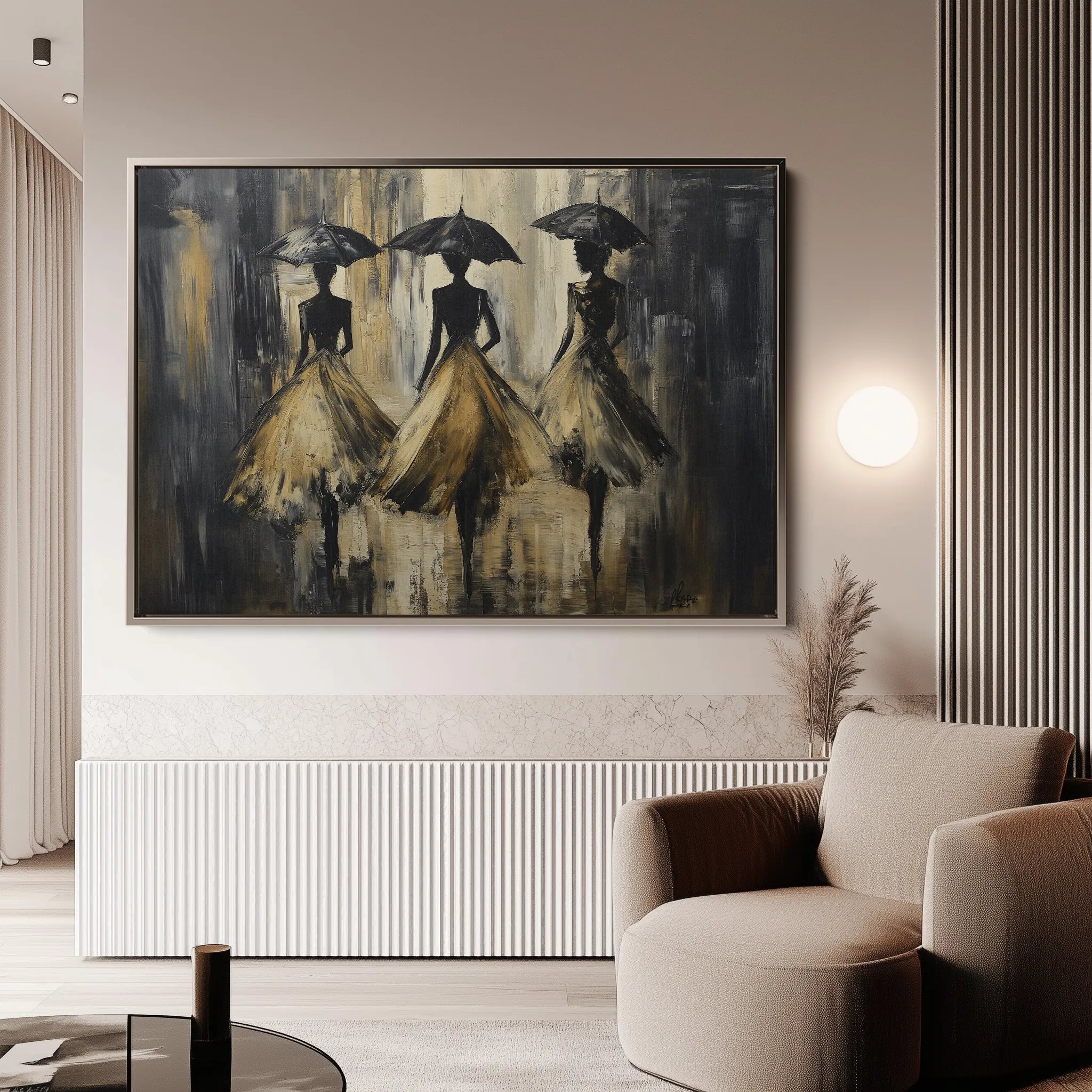 Portrait 035 Canvas Art 60 x 40 cm / Black