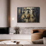 Portrait 035 Canvas Art 60 x 40 cm / Black