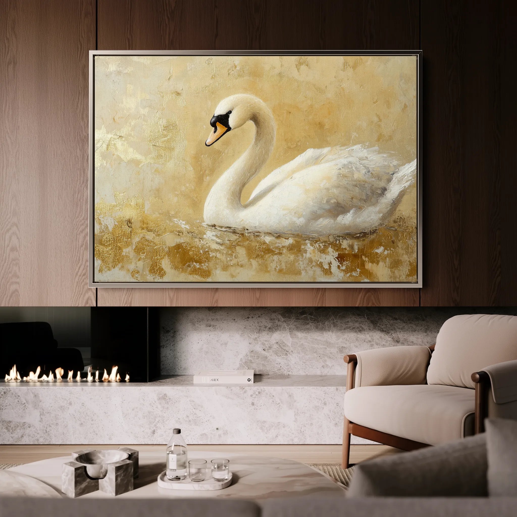 Animals 036 Canvas Art 60 x 40 cm / Black