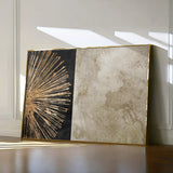 Abstract 036 Canvas Art 60 x 40 cm / Black