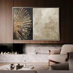 Abstract 036 Canvas Art 60 x 40 cm / Black