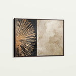 Abstract 036 Canvas Art 60 x 40 cm / Black