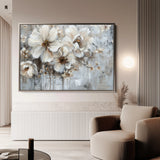 Floral 036 Canvas Art 60 x 40 cm / Black