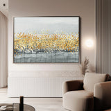Abstract 037 Canvas Art 60 x 40 cm / Black