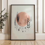 Boho 037 Canvas Art 60 x 40 cm / Black
