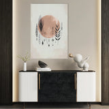Boho 037 Canvas Art 60 x 40 cm / Black