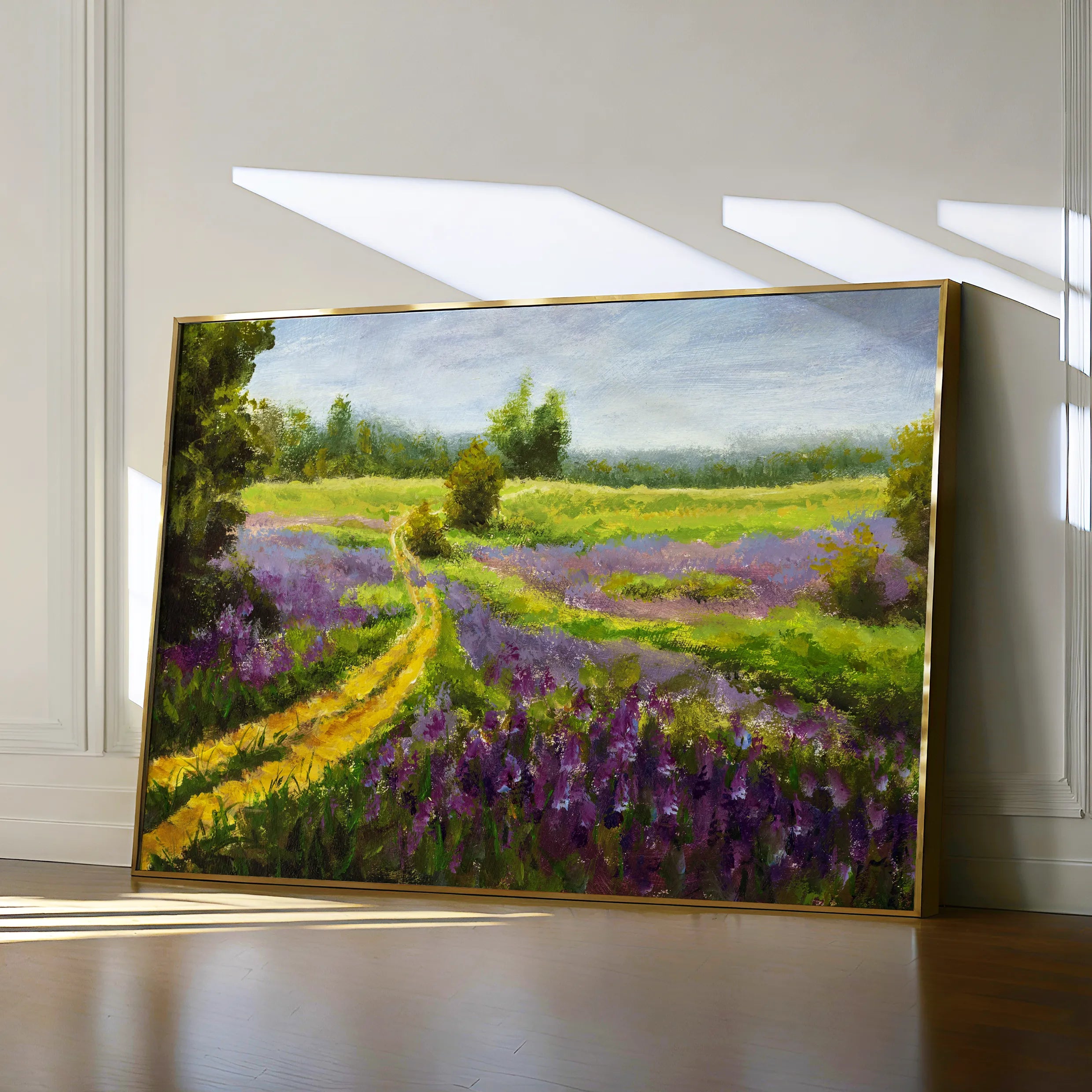 Landscape 037 Canvas Art 60 x 40 cm / Black
