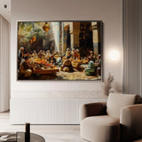 Orientalist 037 Canvas Art 60 x 40 cm / Black