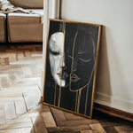 Portrait 037 Canvas Art 60 x 40 cm / Black