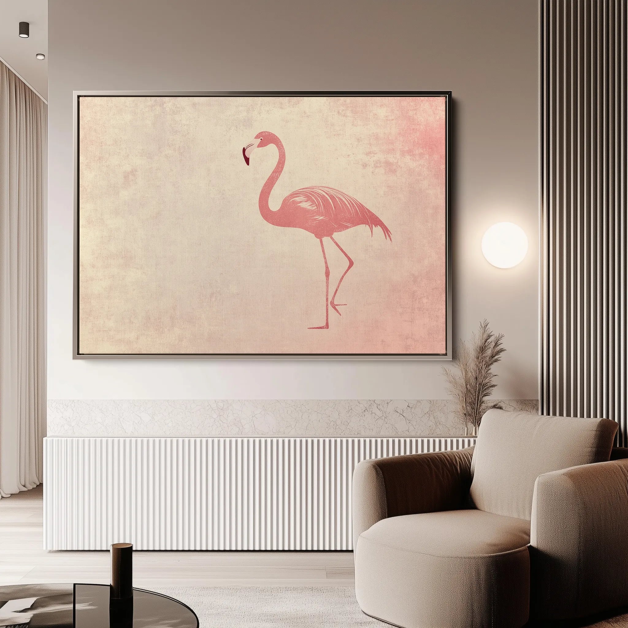 Animals 038 Canvas Art 60 x 40 cm / Black