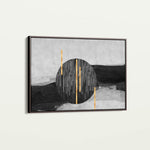 Abstract 038 Canvas Art 60 x 40 cm / Black