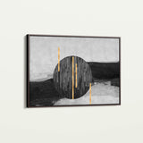 Abstract 038 Canvas Art 60 x 40 cm / Black