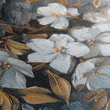 Floral 038 Canvas Art 60 x 40 cm / Black