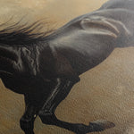 Horses 038 Canvas Art 60 x 40 cm / Black
