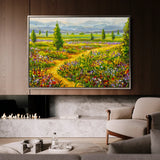 Landscape 038 Canvas Art 60 x 40 cm / Black