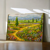 Landscape 038 Canvas Art 60 x 40 cm / Black