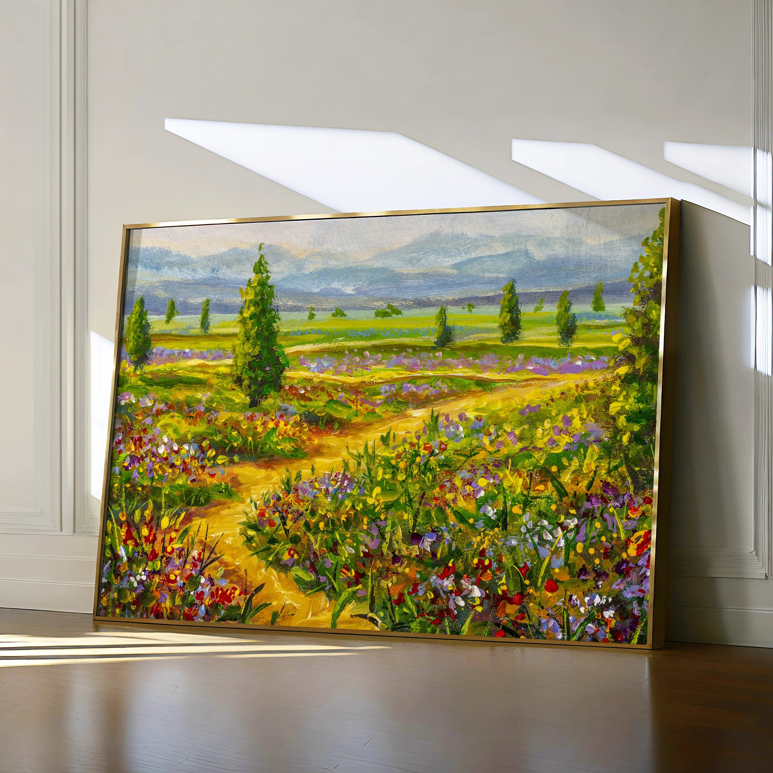 Landscape 038 Canvas Art 60 x 40 cm / Black
