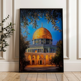 Palestine 038 Canvas Art 60 x 40 cm / Black