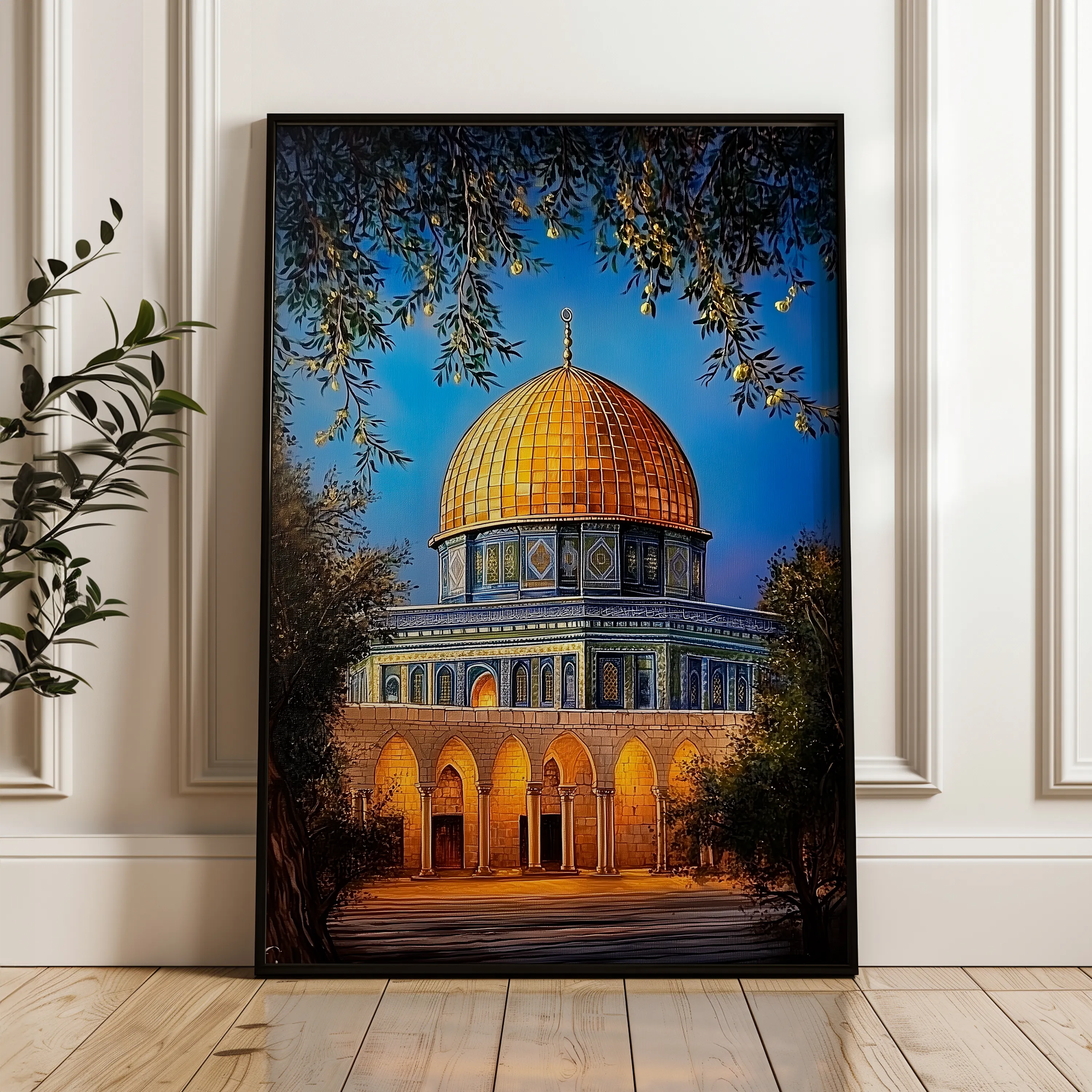 Palestine 038 Canvas Art 60 x 40 cm / Black