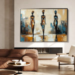 Portrait 038 Canvas Art 60 x 40 cm / Black