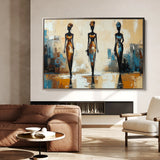 Portrait 038 Canvas Art 60 x 40 cm / Black