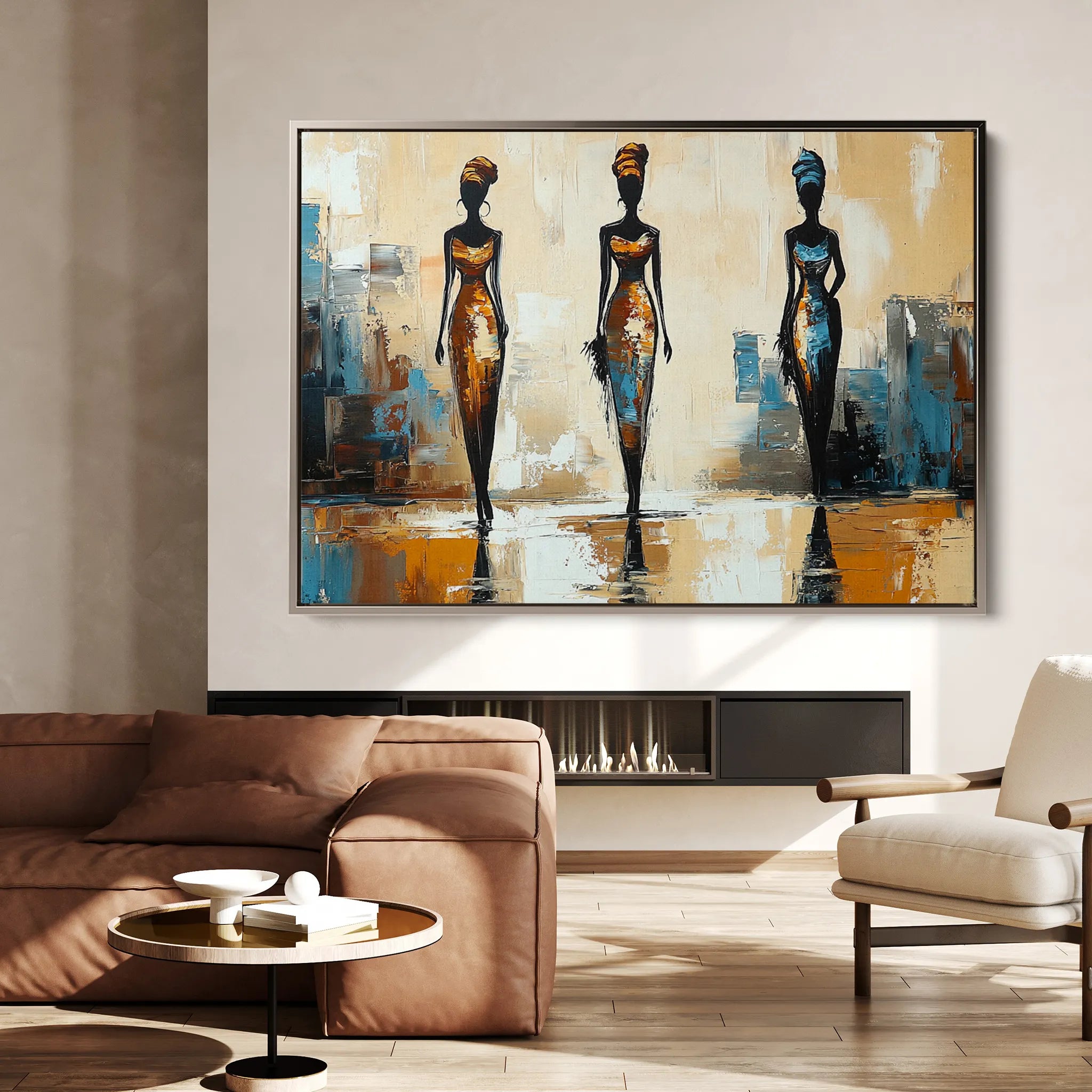 Portrait 038 Canvas Art 60 x 40 cm / Black