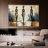 Portrait 038 Canvas Art 60 x 40 cm / Black