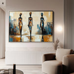 Portrait 038 Canvas Art 60 x 40 cm / Black