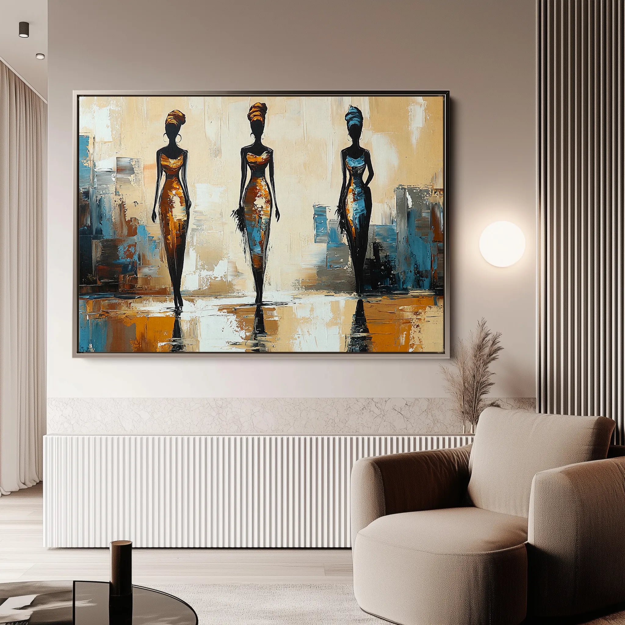 Portrait 038 Canvas Art 60 x 40 cm / Black
