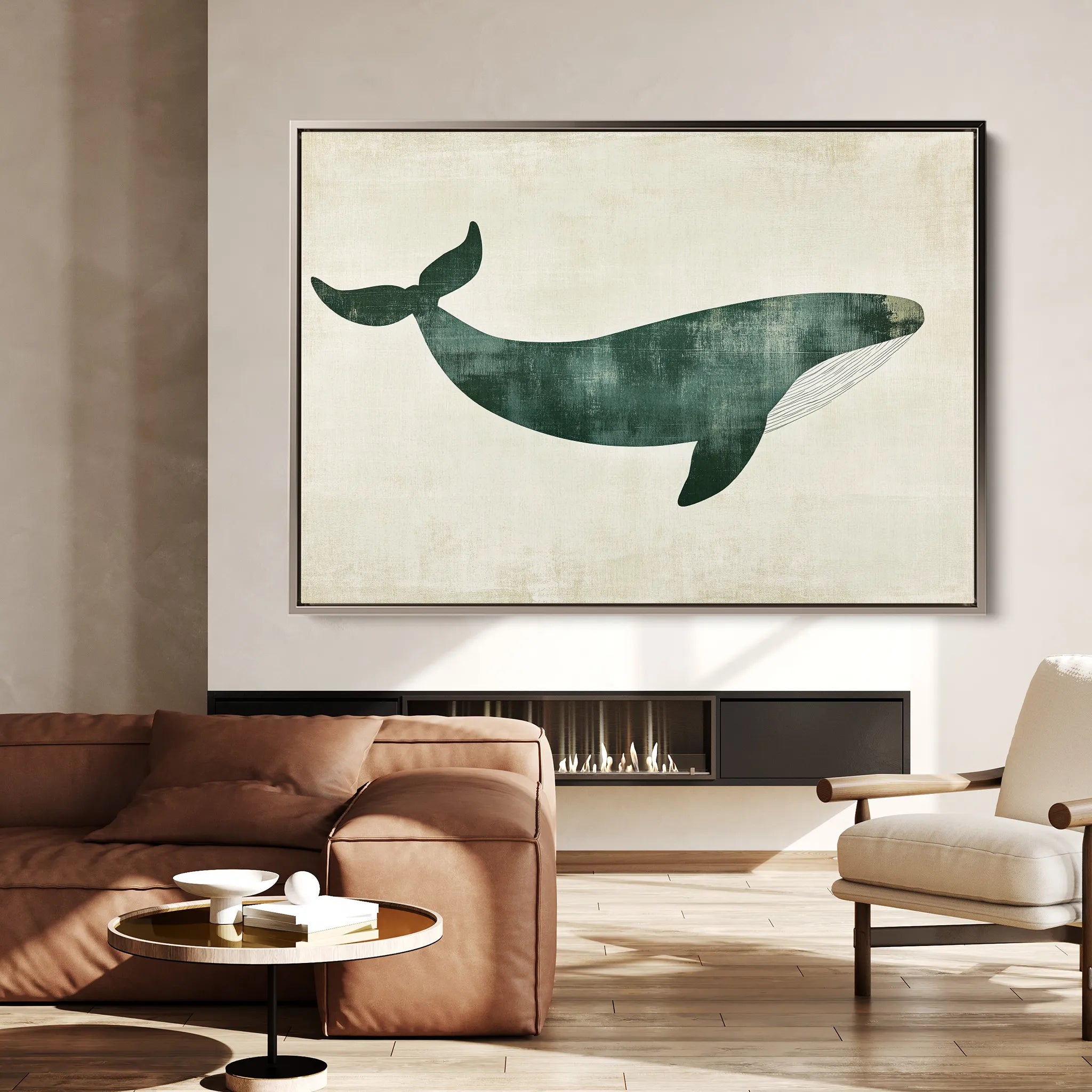 Animals 039 Canvas Art 60 x 40 cm / Black