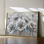 Floral 039 Canvas Art 60 x 40 cm / Black
